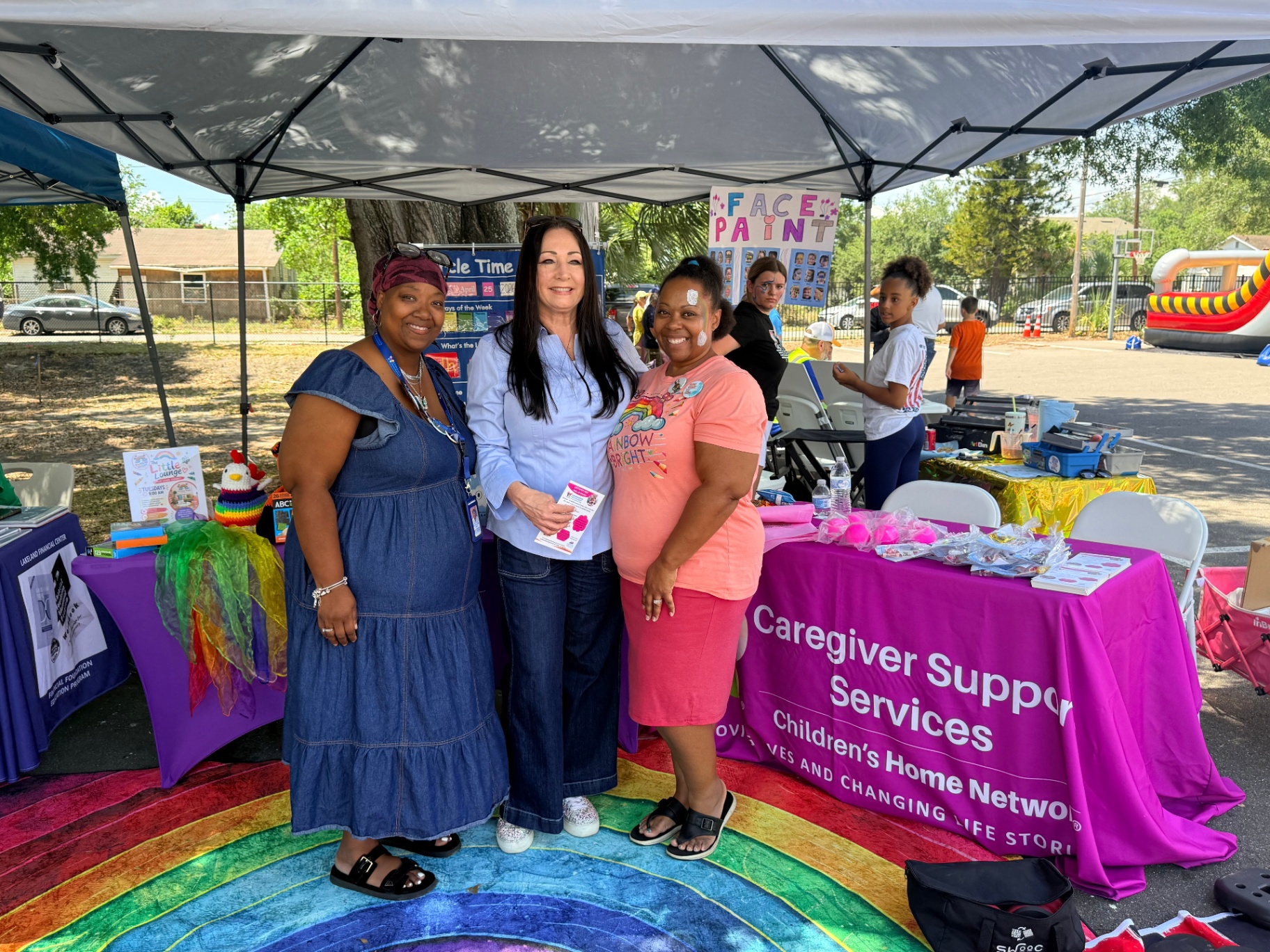 Donna with community partners at a Caregiver Support Services outreach event