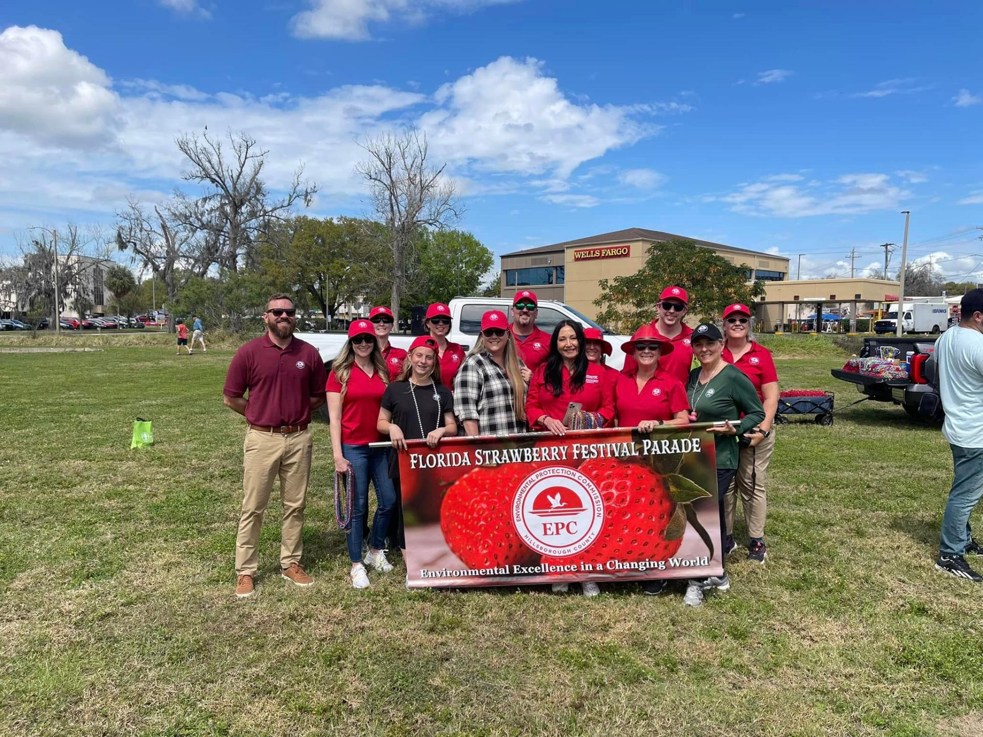 Donna with the EPC team at the Florida Strawberry Festival Parade